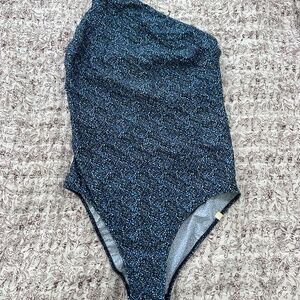 Blue floral summersalt swimsuit